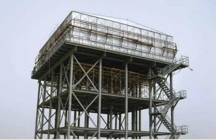 Panel water storage tank for a Pennsylvania industrial or fire water project