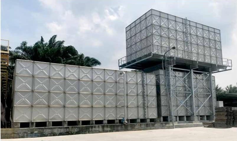 Panel water storage tank for a Washington commercial or infrastructure project