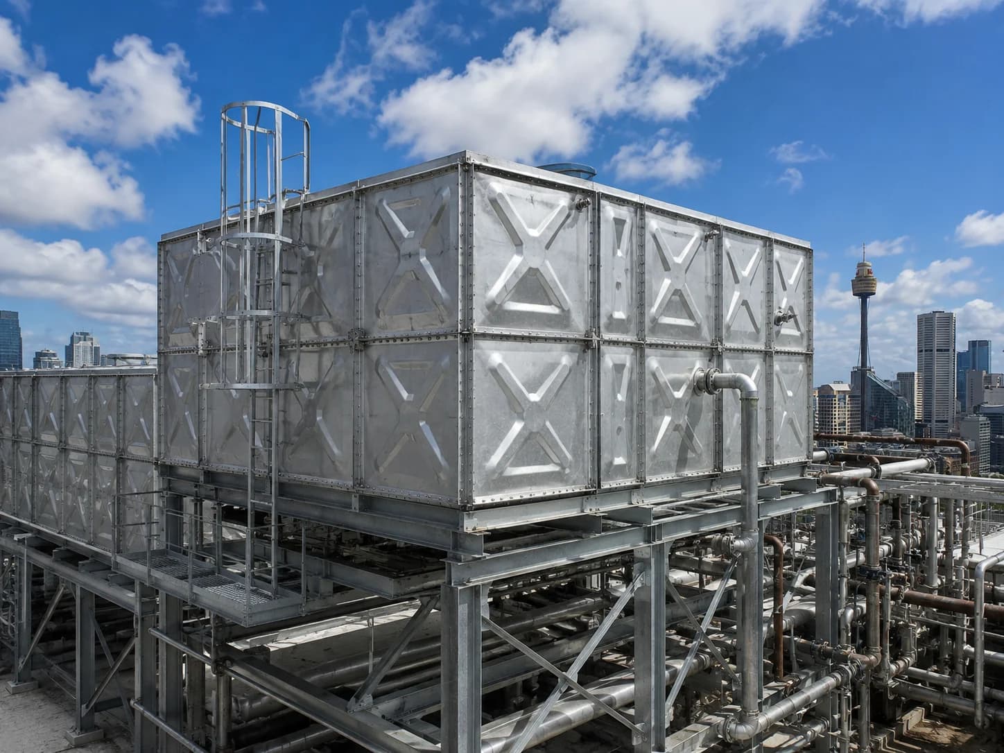Modular steel panel tank for a Georgia commercial or fire water project